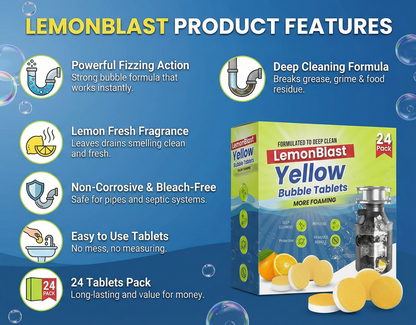 LemonBlast Yellow Bubble Tablets (24pc)