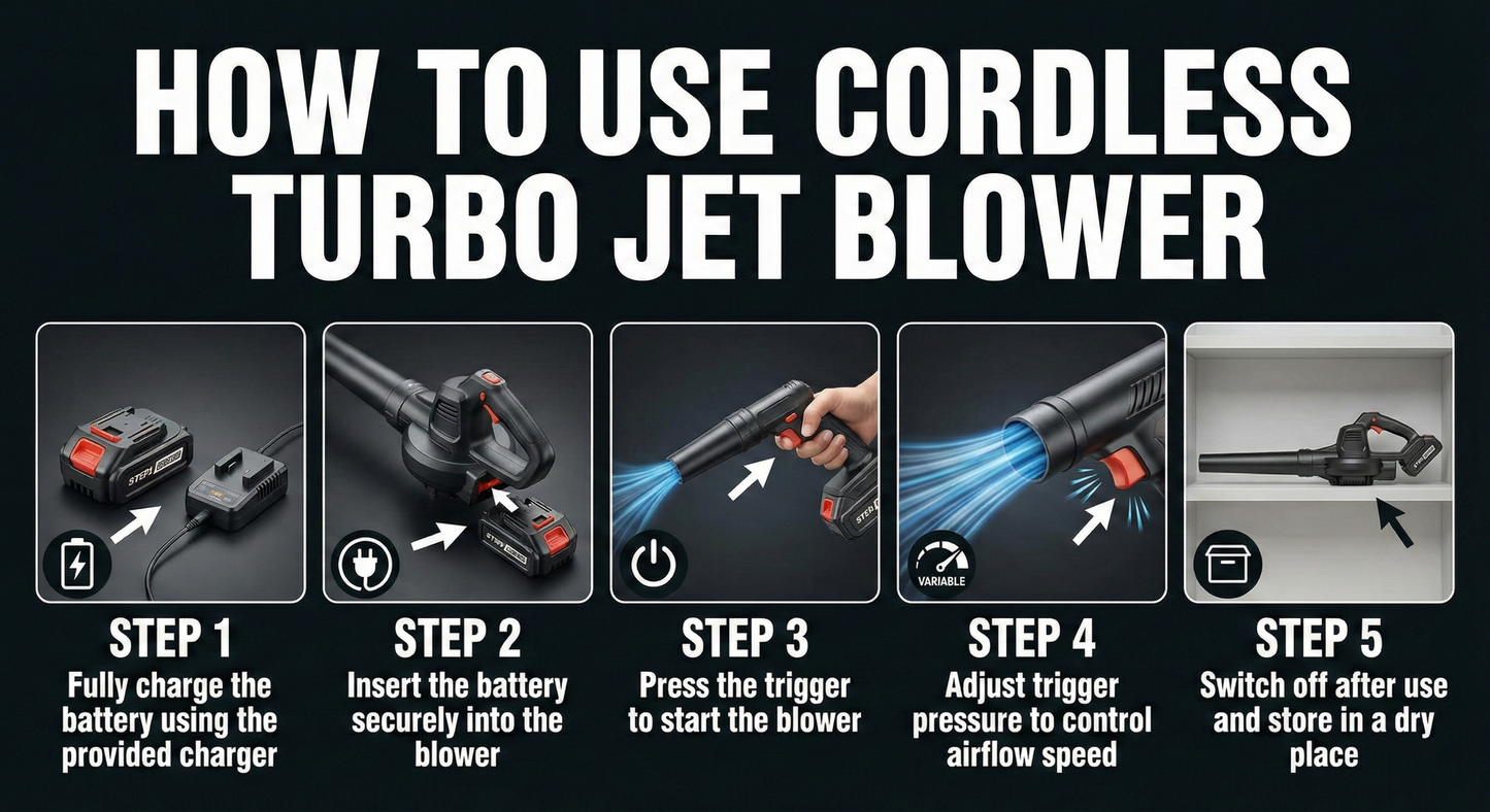 Cordless Turbo Jet Blower