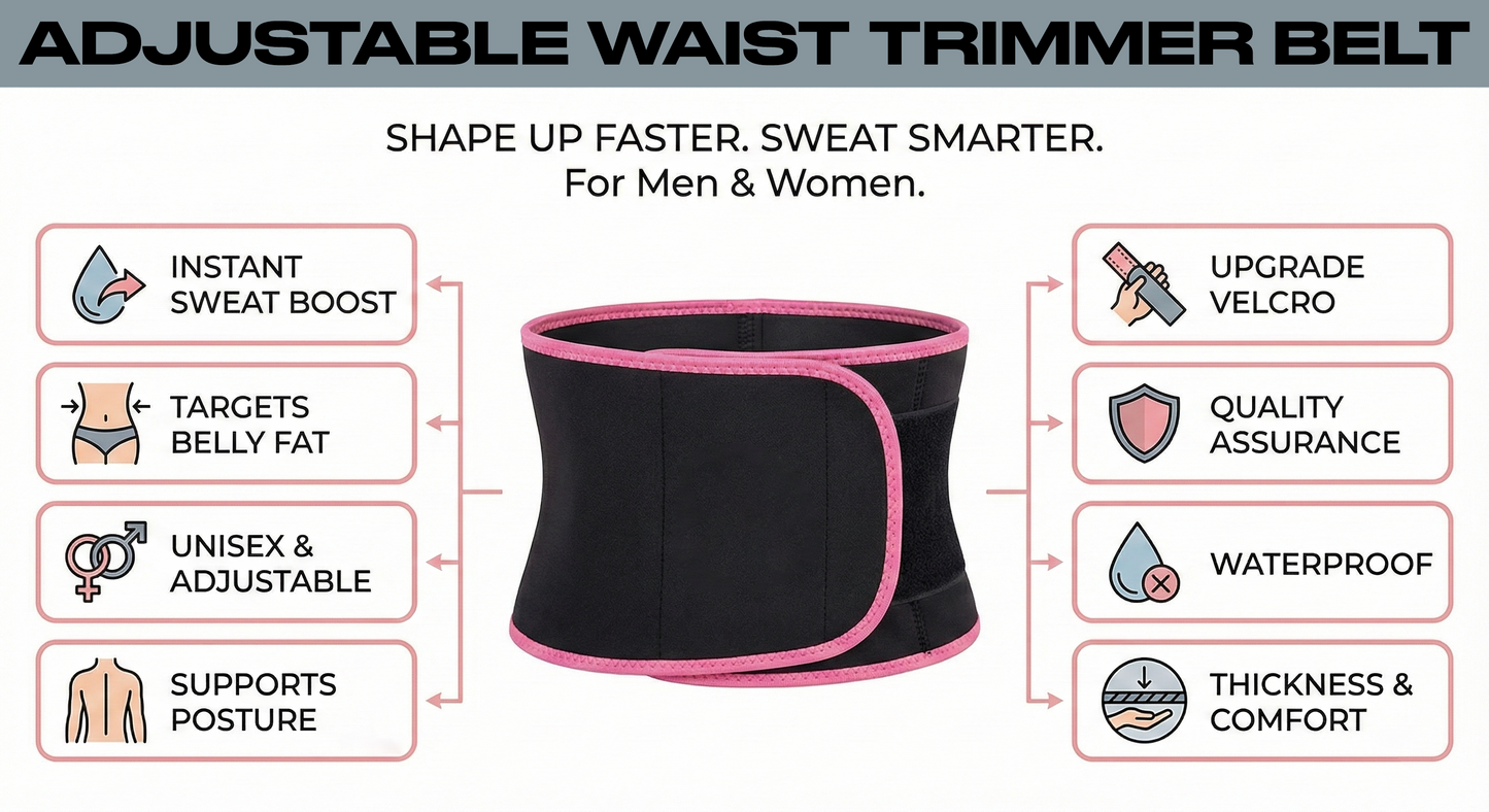Adjustable Waist Trimmer Belt